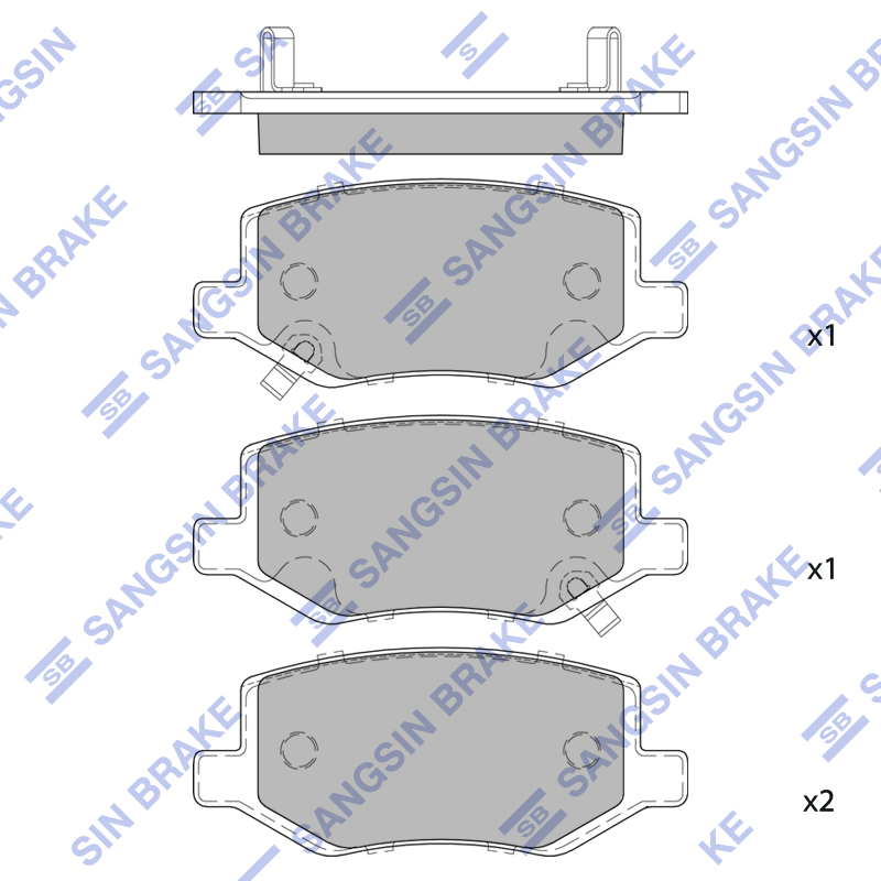 Передние тормозные колодки Sangsin SP2554