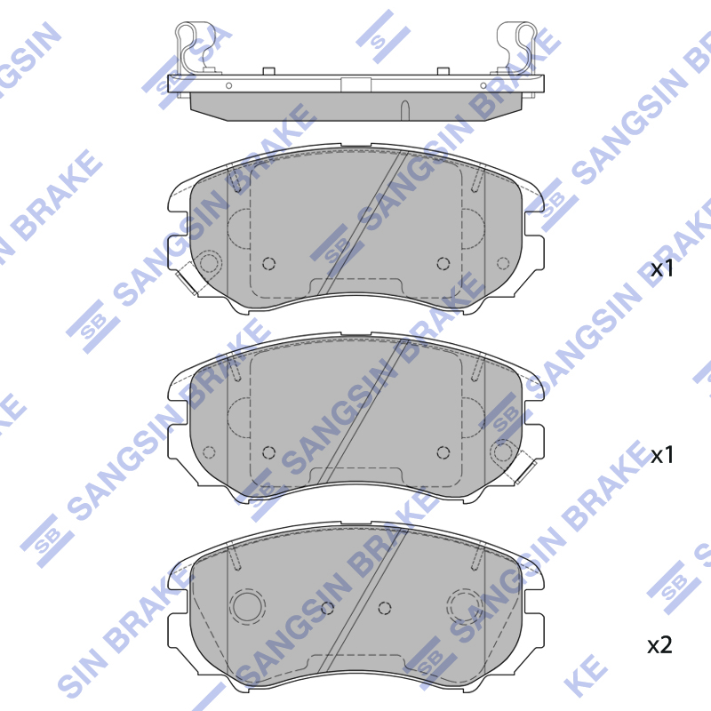 Передние тормозные колодки Sangsin SP2556