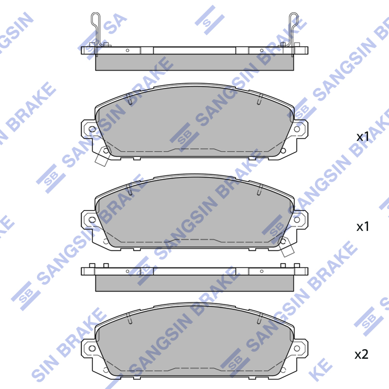 Передние тормозные колодки Sangsin SP2559