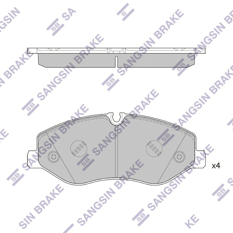 Передние тормозные колодки Sangsin SP2579