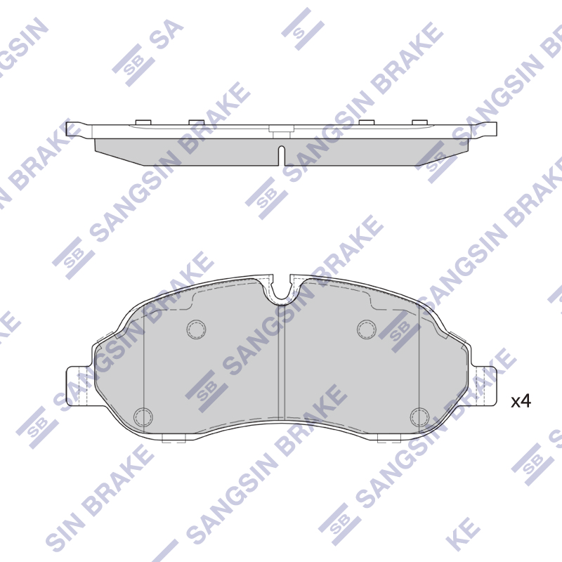 Передние тормозные колодки Sangsin SP2583
