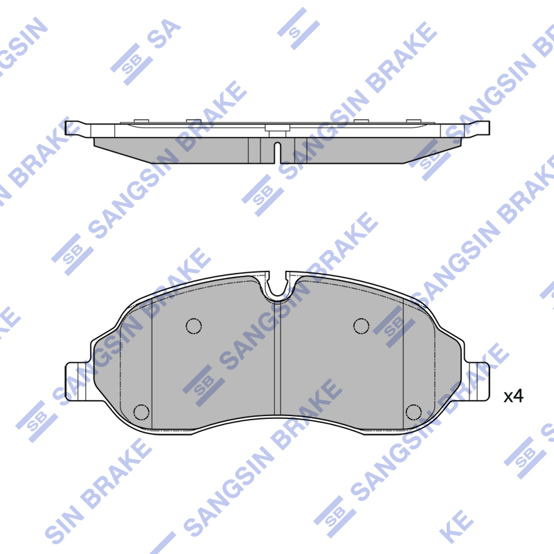 Передние тормозные колодки Sangsin SP2584