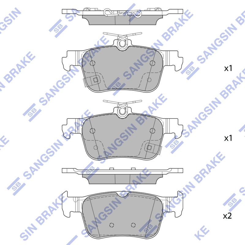 Передние тормозные колодки Sangsin SP2604
