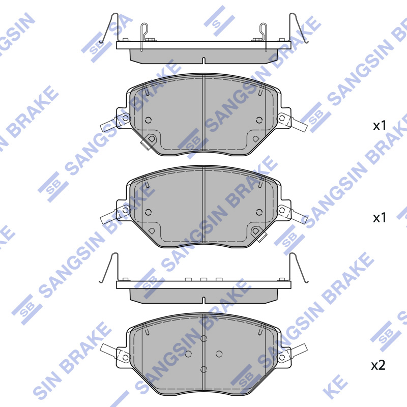 Передние тормозные колодки Sangsin SP2605