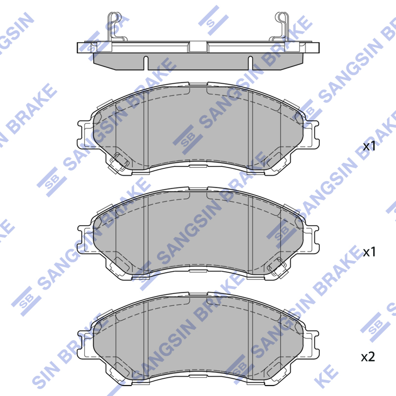 Передние тормозные колодки Sangsin SP2610