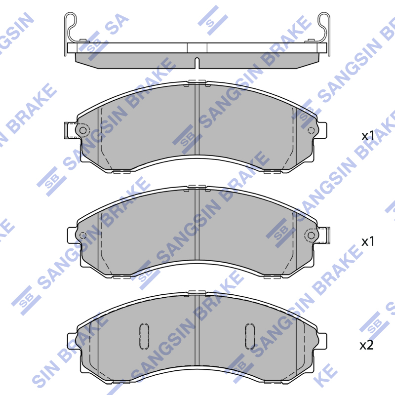 Передние тормозные колодки Sangsin SP2625