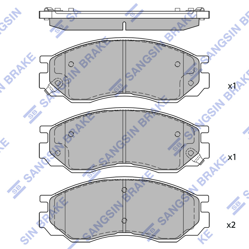 Передние тормозные колодки Sangsin SP2631