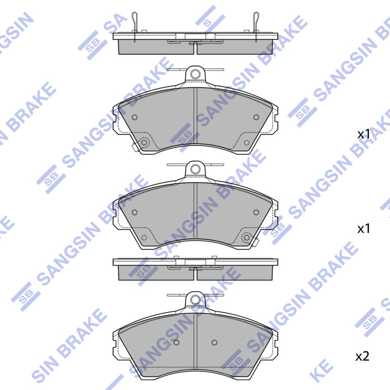 Передние тормозные колодки Sangsin SP2640