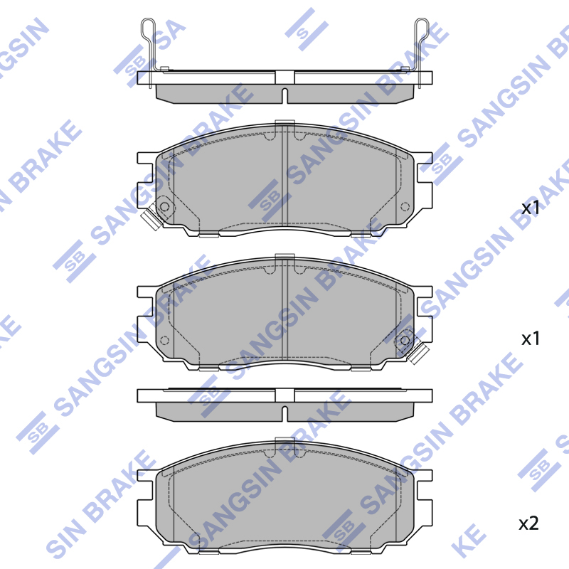 Передние тормозные колодки Sangsin SP2670