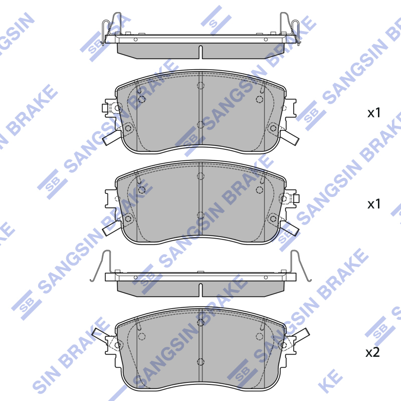 Передние тормозные колодки Sangsin SP2672