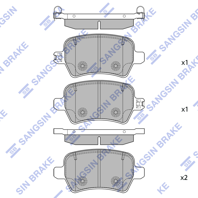 Передние тормозные колодки Sangsin SP2674
