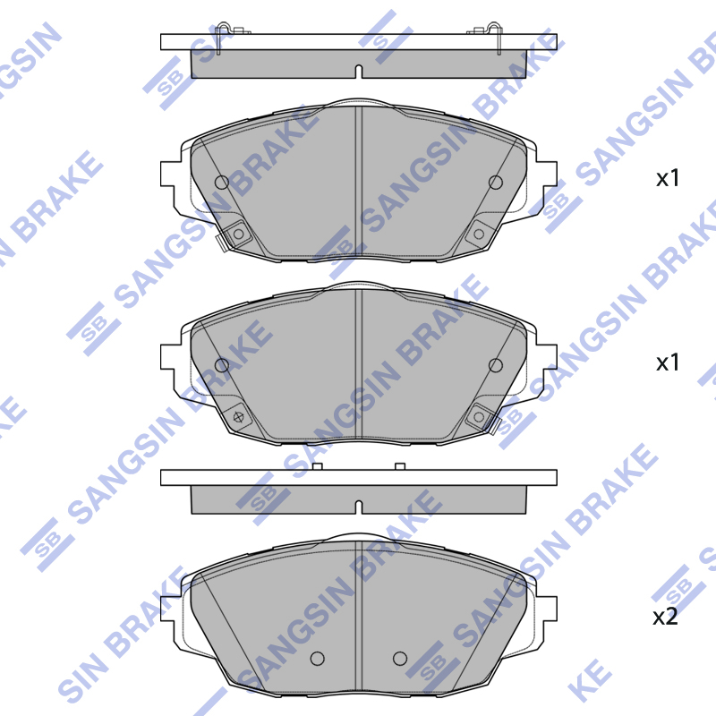Передние тормозные колодки Sangsin SP2677