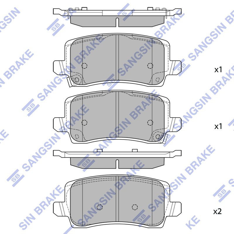 Передние тормозные колодки Sangsin SP2685