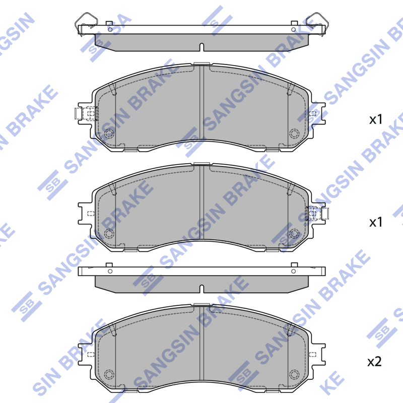 Передние тормозные колодки Sangsin SP2686