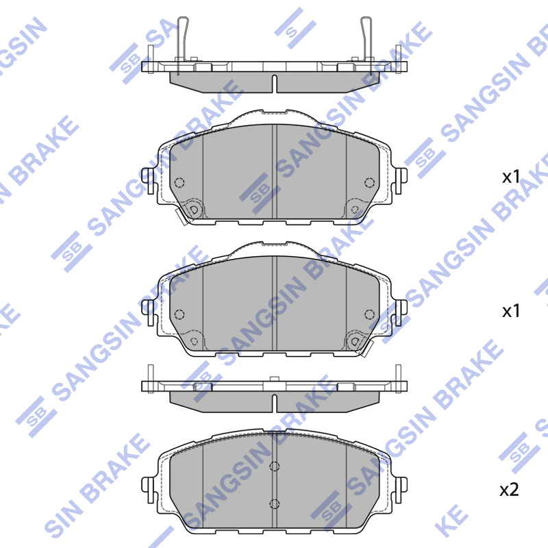 Передние тормозные колодки Sangsin SP2690
