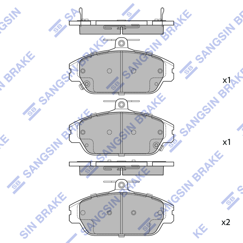 Передние тормозные колодки Sangsin SP2691