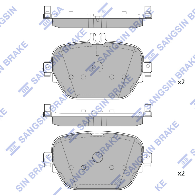 Задние тормозные колодки Sangsin SP2694