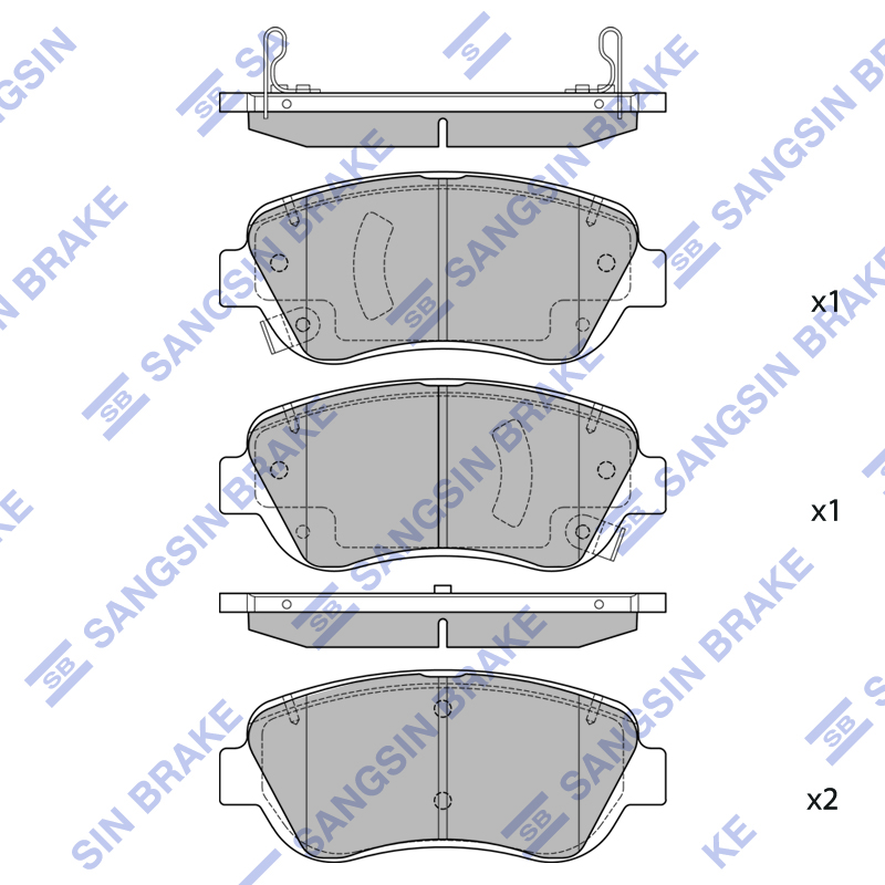 Передние тормозные колодки Sangsin SP2703