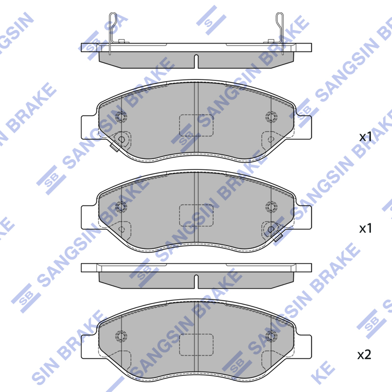 Передние тормозные колодки Sangsin SP2707