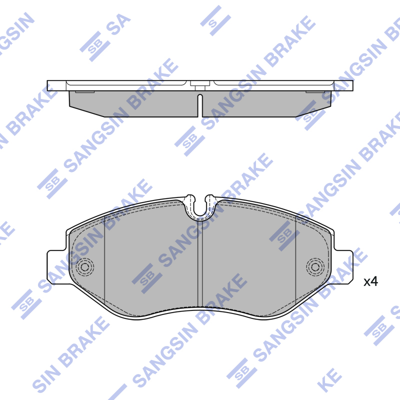 Передние тормозные колодки Sangsin SP2708