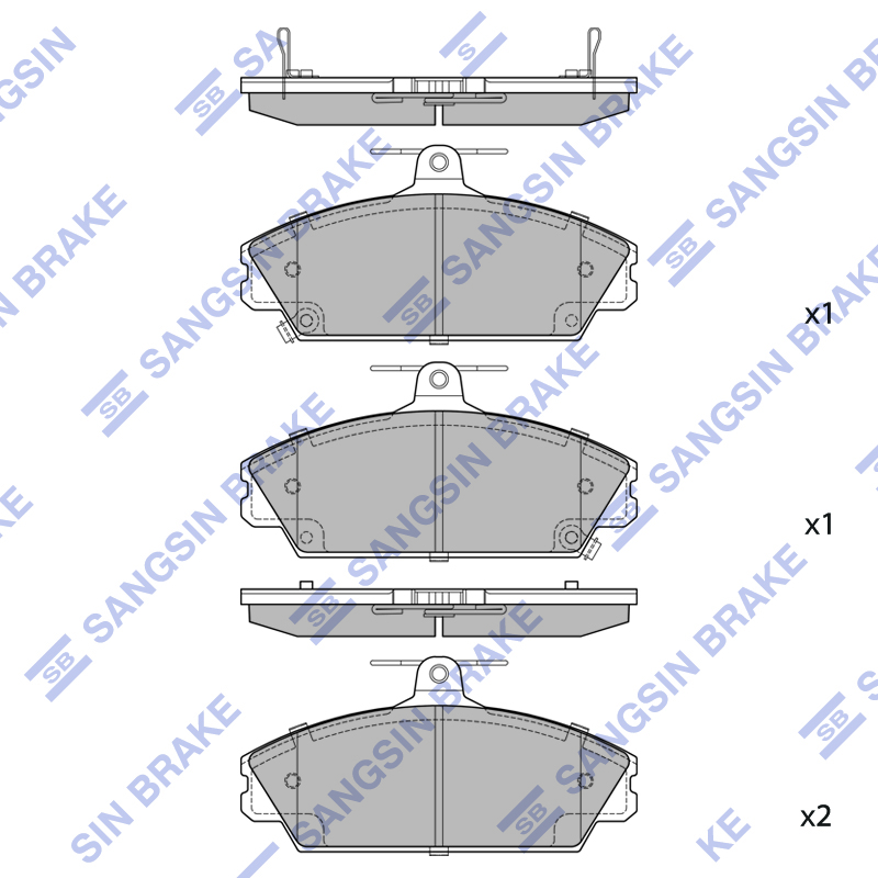 Передние тормозные колодки Sangsin SP2728
