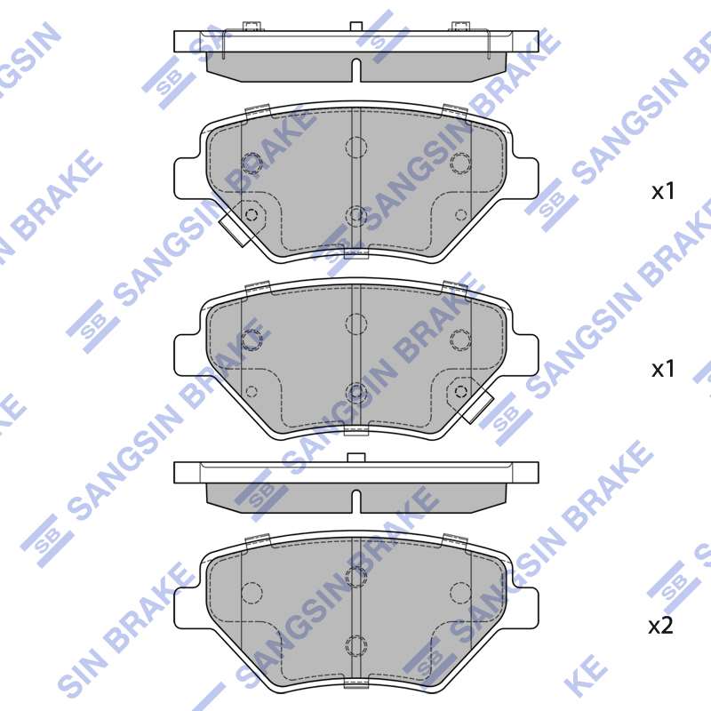 Передние тормозные колодки Sangsin SP2730