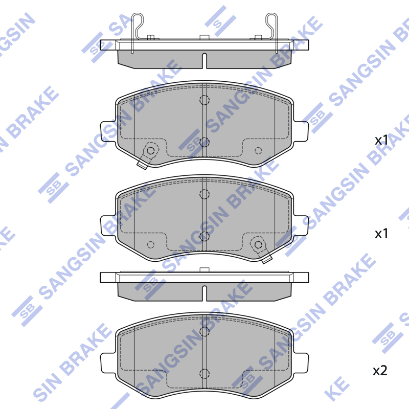 Передние тормозные колодки Sangsin SP2731