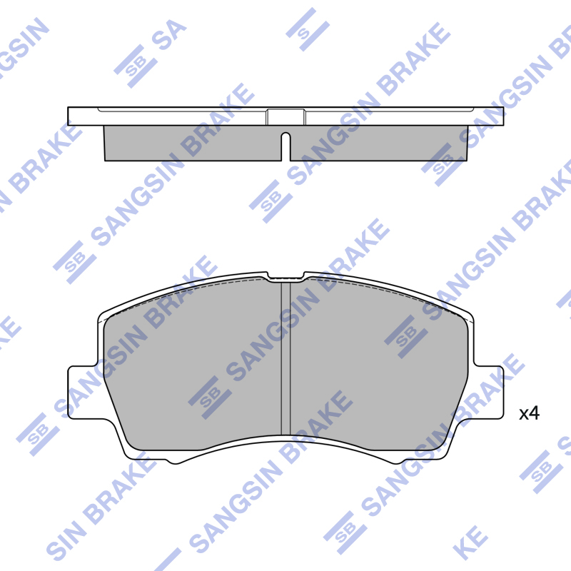 Передние тормозные колодки Sangsin SP2740
