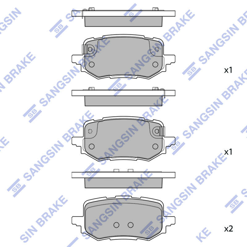 Передние тормозные колодки Sangsin SP2746