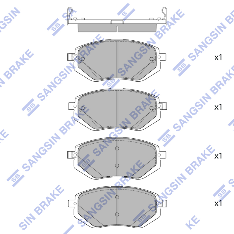 Передние тормозные колодки Sangsin SP2761