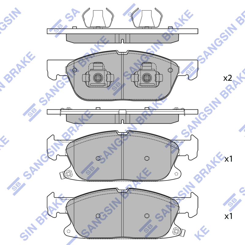 Передние тормозные колодки Sangsin SP2770