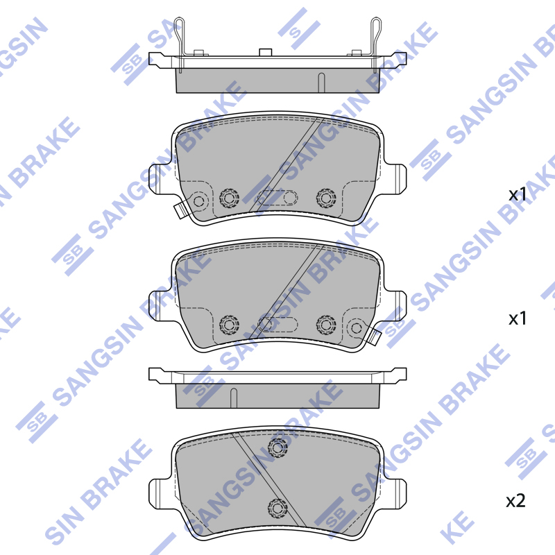 Передние тормозные колодки Sangsin SP2771