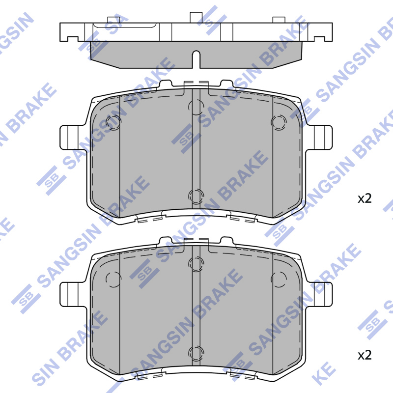 Передние тормозные колодки Sangsin SP2775