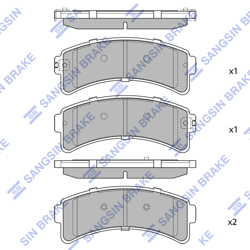 Передние тормозные колодки Sangsin SP2789