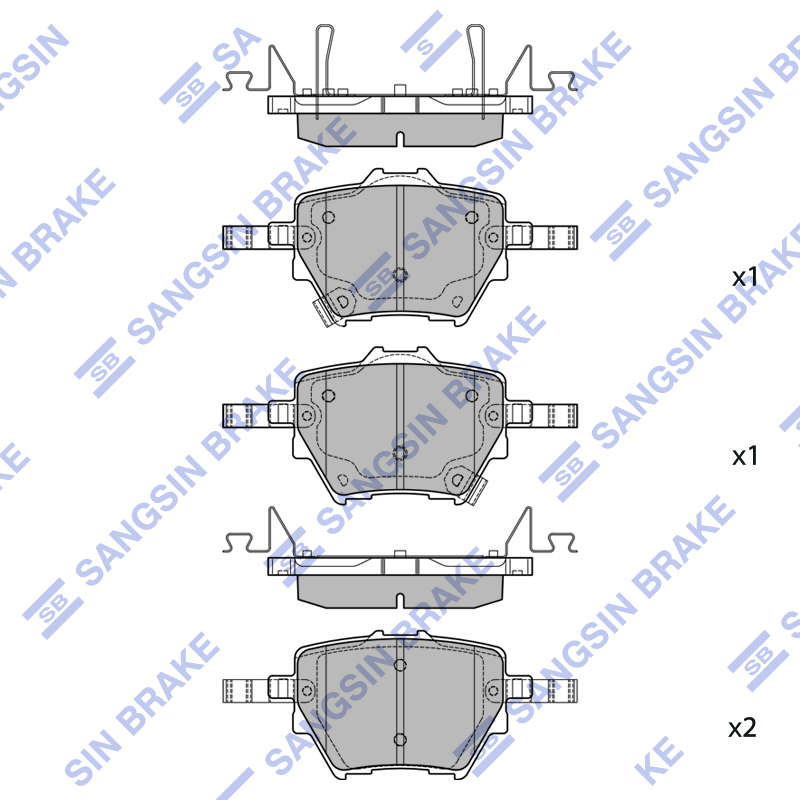 Передние тормозные колодки Sangsin SP2791