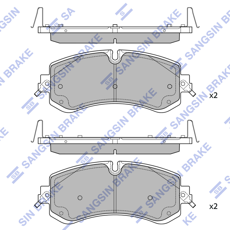 Передние тормозные колодки Sangsin SP2795