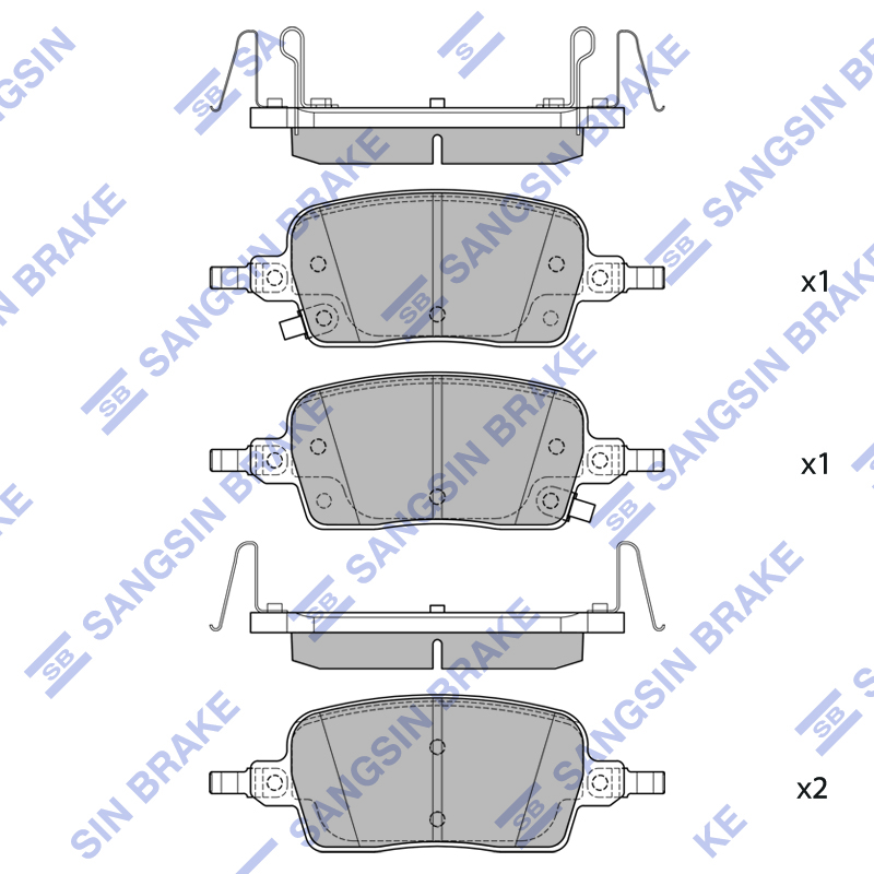 Передние тормозные колодки Sangsin SP2812