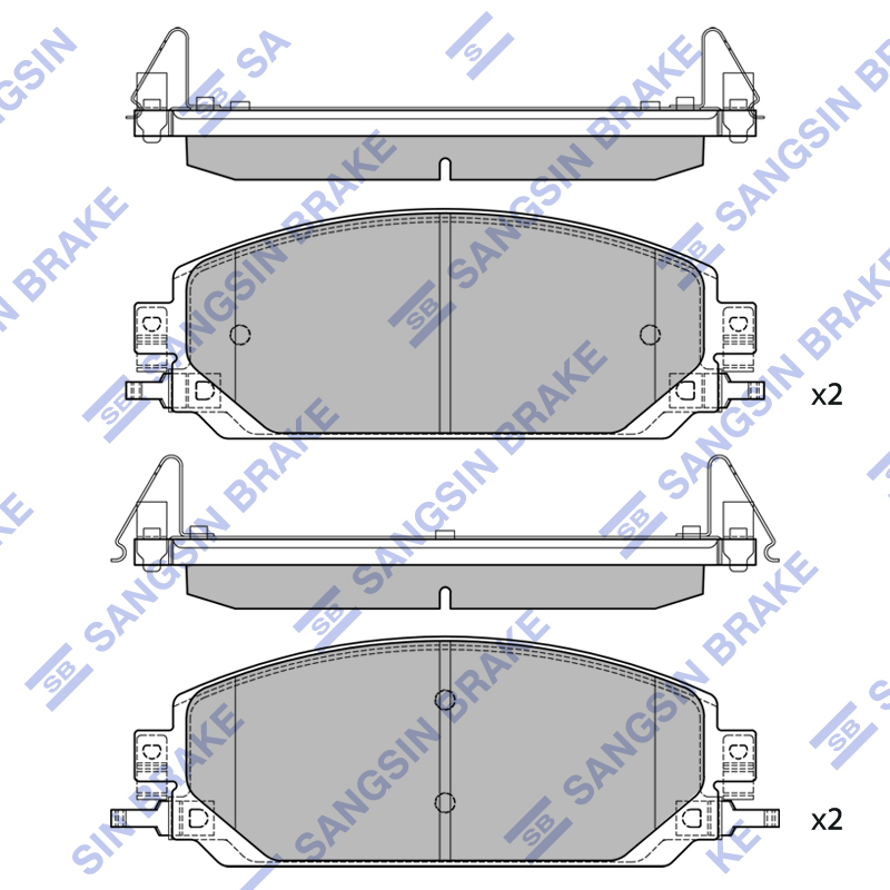 Передние тормозные колодки Sangsin SP2813