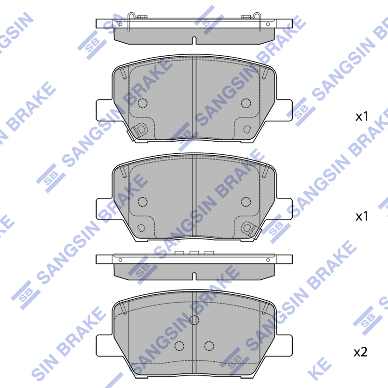 Передние тормозные колодки Sangsin SP2823