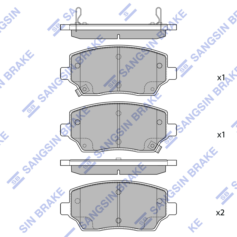 Передние тормозные колодки Sangsin SP2826