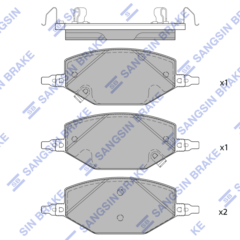 Передние тормозные колодки Sangsin SP2830