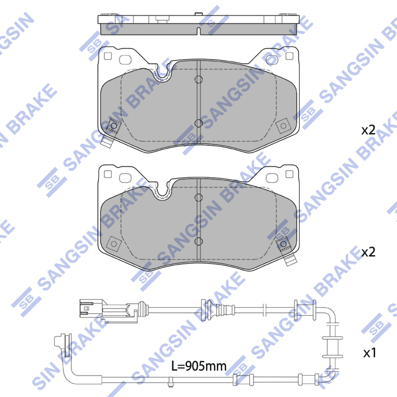 Передние тормозные колодки Sangsin SP2845