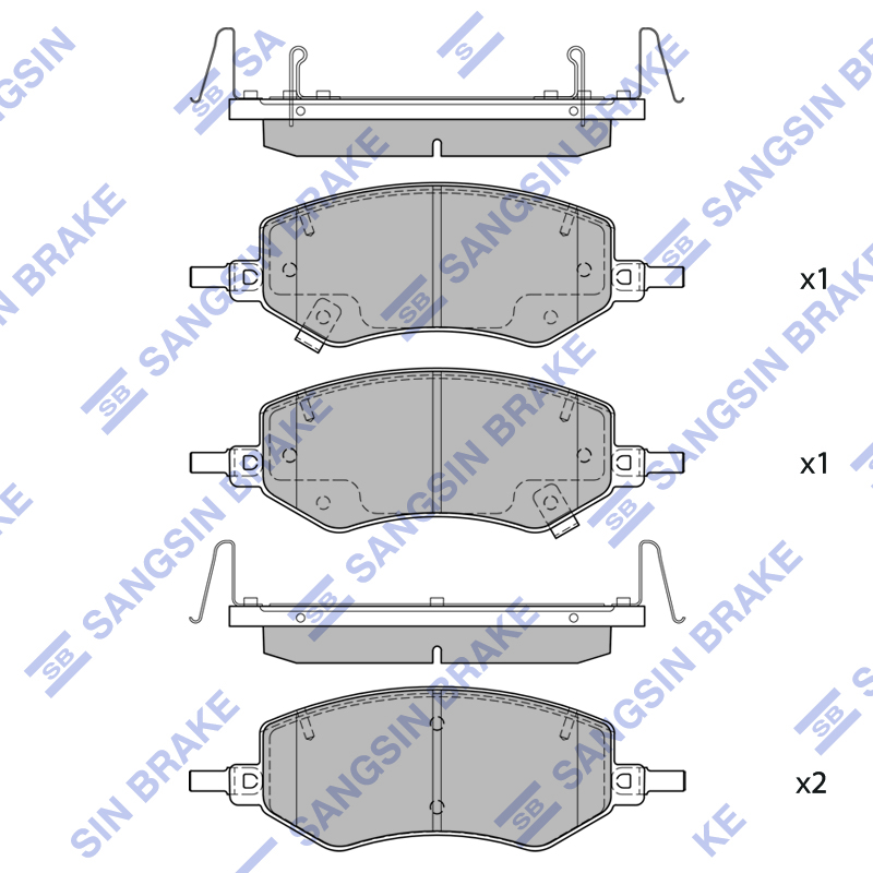 Передние тормозные колодки Sangsin SP2847