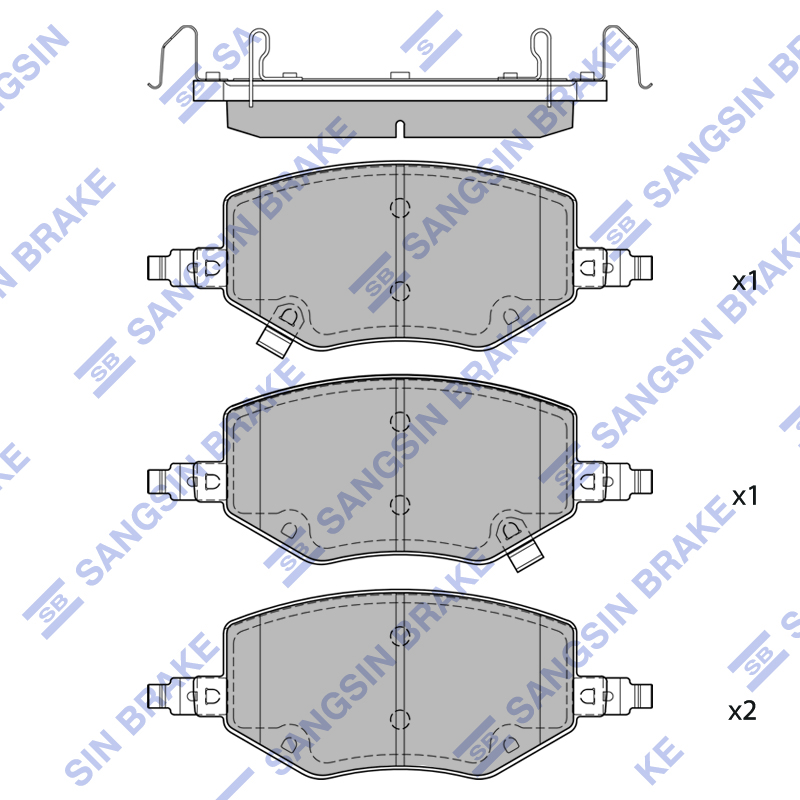 Передние тормозные колодки Sangsin SP2849