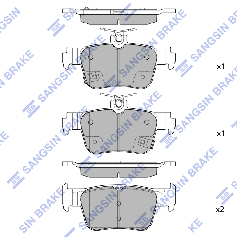 Передние тормозные колодки Sangsin SP2850