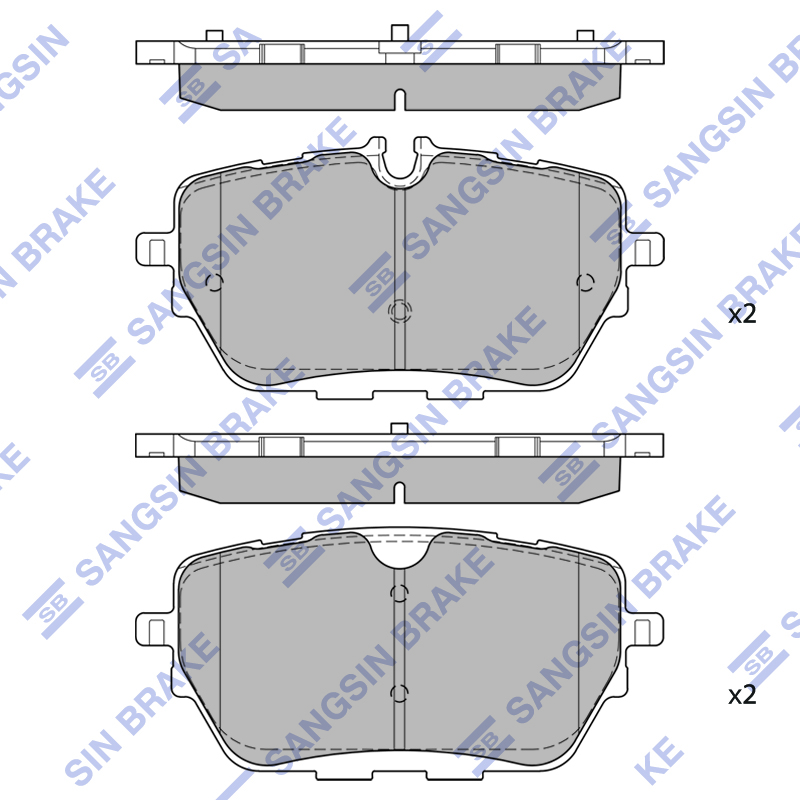 Передние тормозные колодки Sangsin SP2853