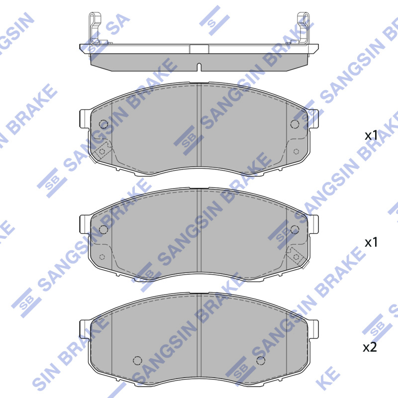 Передние тормозные колодки Sangsin SP2854
