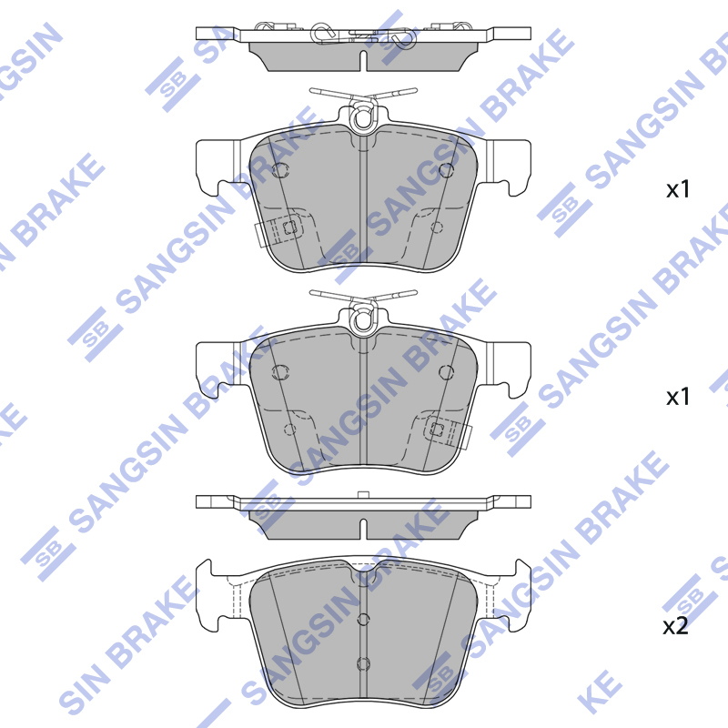 Передние тормозные колодки Sangsin SP2902