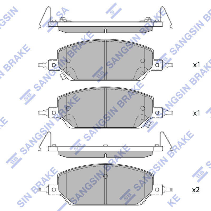 Передние тормозные колодки Sangsin SP2908