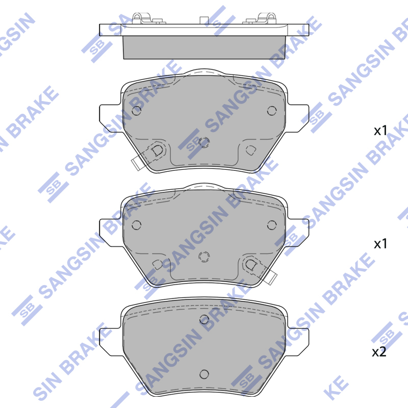 Передние тормозные колодки Sangsin SP2916